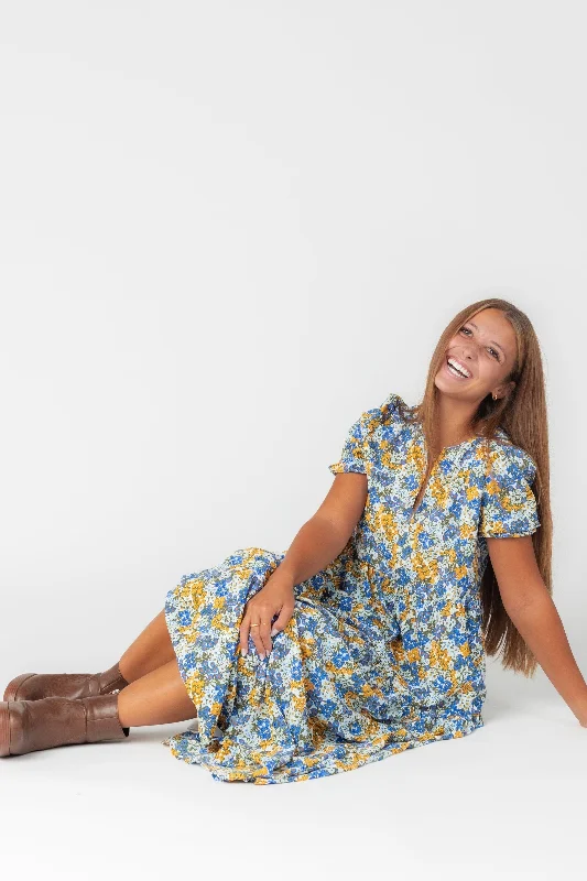 Maxi - length midi dress with a flowing silhouetteBrass & Roe Roxi Dress