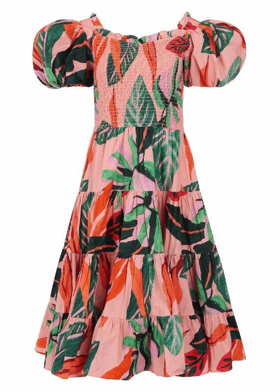 Bell - sleeve midi dress for a bohemian and stylish appearanceCatalina Dress