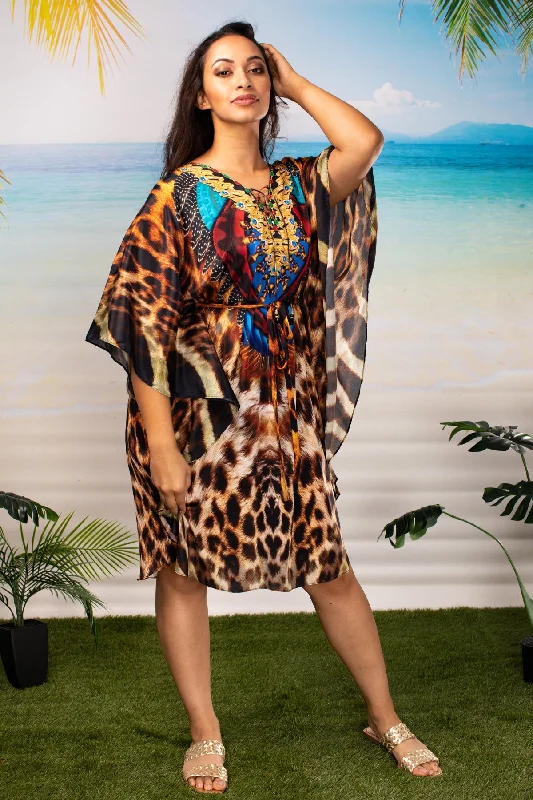 Celebrity - endorsed midi dress popularized by famous personalitiesDlani Kaftan Short