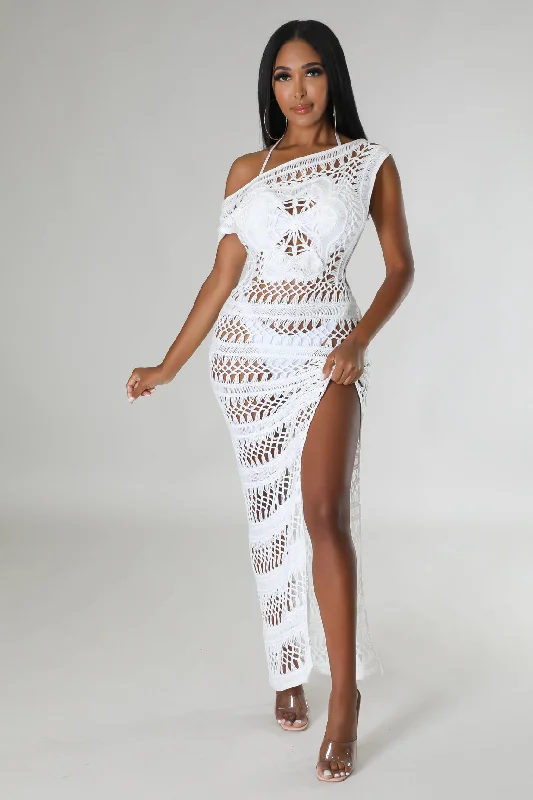 Midi dress for a family gathering in a casual settingMediterranean Waters Dress