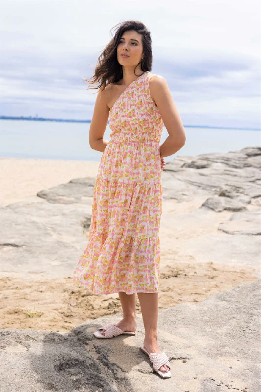 Vintage - inspired 50s midi dress with a classic silhouetteShanti Midi Dress