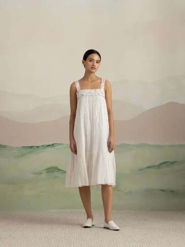 Wrap - around midi dress for a flattering and adjustable fitSirius Strap Midi Dress